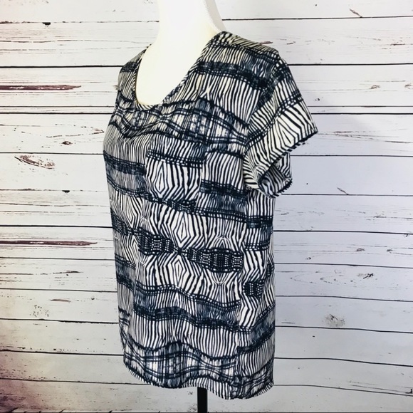 Anthropologie Paper Kite Aztec High-Low Blouse - Picture 3 of 6